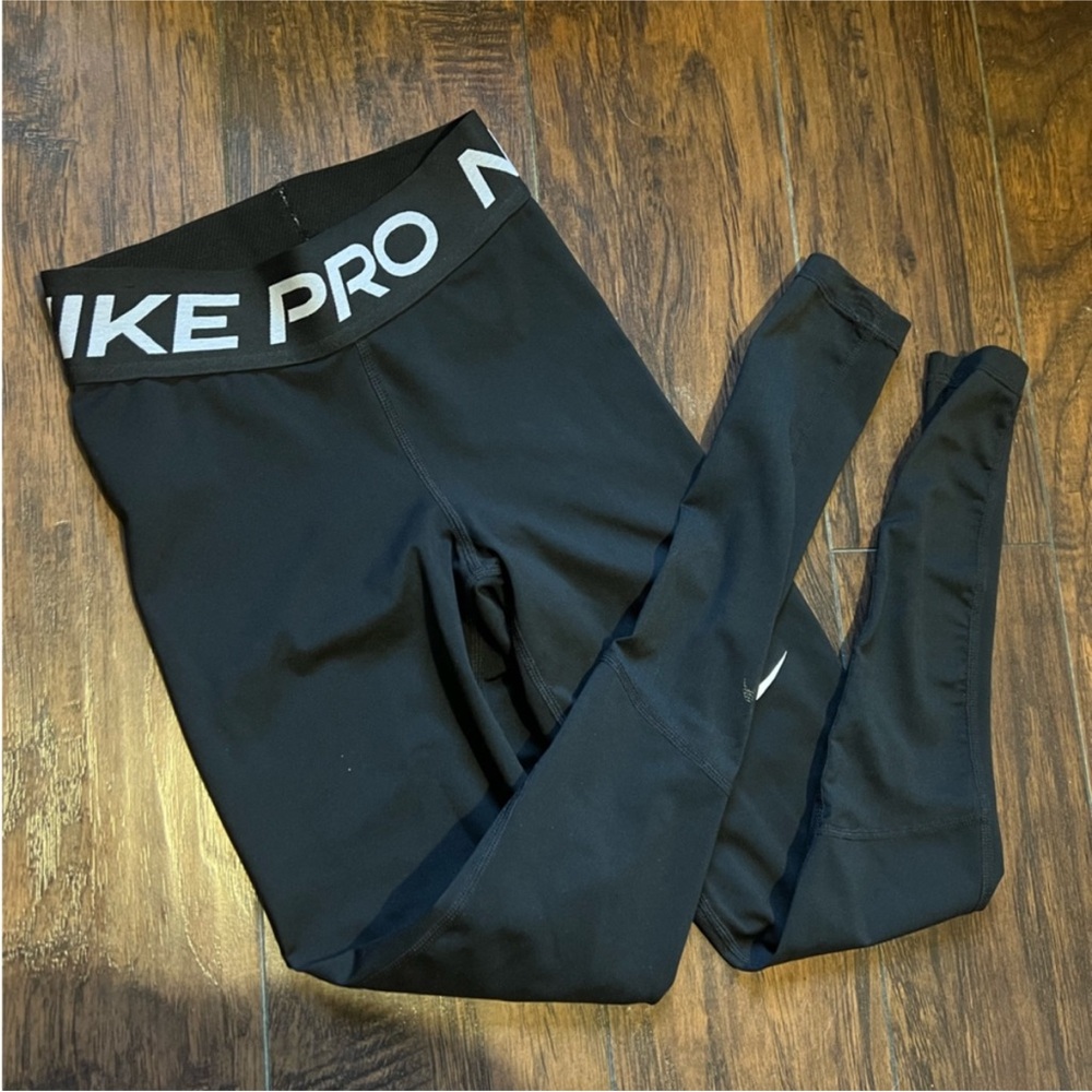 Nike Pro Mid Ride- Mesh-Paneled Leggings